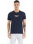 Harley Lacivert Standart Kalıp Erkek T-Shirt - 88203 1