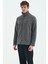 Hardy Koyu Gri Standart Kalıp Polar Erkek Sweatshirt - 88299 3