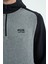 Ruby Gri Melanj Standart Kalıp Polar Erkek Sweatshirt - 88300 4