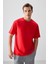 Fiesta Pamuklu Kalın Yumuşak Dokulu Oversize Fit Basic Erkek T-Shirt - 88378 1