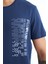 Alan İndigo Standart Kalıp Erkek T-Shirt - 88208 3