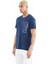Alan İndigo Standart Kalıp Erkek T-Shirt - 88208 4