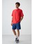 Fiesta %100 Pamuk Kalın Yumuşak Dokulu Oversize Fit Baskılı Erkek T-Shirt - 88360 4