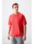 Fiesta %100 Pamuk Kalın Yumuşak Dokulu Oversize Fit Basic Erkek T-Shirt - 88353 3