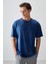 Parlament %100 Pamuk Kalın Yumuşak Dokulu Oversize Fit Basic Erkek T-Shirt - 88353 1
