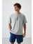 Taş %100 Pamuk Kalın Yumuşak Dokulu Oversize Fit Baskılı Erkek T-Shirt - 88360 1