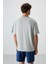 Taş %100 Pamuk Kalın Yumuşak Dokulu Oversize Fit Baskılı Erkek T-Shirt - 88360 5