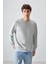 Taş Pamuk Yumuşak Dokulu Standart Fit Basic Erkek Sweatshirt - 88363 1