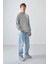 Taş Pamuk Yumuşak Dokulu Standart Fit Basic Erkek Sweatshirt - 88363 3