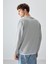 Taş Pamuk Yumuşak Dokulu Standart Fit Basic Erkek Sweatshirt - 88363 5