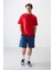 Fiesta Pamuklu Kalın Yumuşak Dokulu Oversize Fit Baskılı Erkek T-Shirt - 88373 3