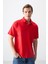 Fiesta Pamuklu Kalın Yumuşak Dokulu Polo Yaka Oversize Fit Basic Erkek T- Shirt - 88382 1