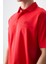 Fiesta Pamuklu Kalın Yumuşak Dokulu Polo Yaka Oversize Fit Basic Erkek T- Shirt - 88382 3