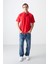 Fiesta Pamuklu Kalın Yumuşak Dokulu Polo Yaka Oversize Fit Basic Erkek T- Shirt - 88382 4