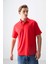 Fiesta Pamuklu Kalın Yumuşak Dokulu Polo Yaka Oversize Fit Basic Erkek T- Shirt - 88382 5