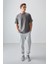Koyu Gri %100 Pamuk Kalın Yumuşak Dokulu Oversize Fit Basic Erkek T-Shirt - 88353 4