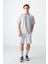 Taş Pamuklu Kalın Yumuşak Dokulu Oversize Fit Baskılı Erkek T-Shirt - 88373 2