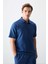 Parlament Pamuklu Kalın Yumuşak Dokulu Polo Yaka Oversize Fit Basic Erkek T- Shirt - 88382 5