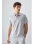 Taş Pamuklu Kalın Yumuşak Dokulu Polo Yaka Oversize Fit Basic Erkek T- Shirt - 88381 1