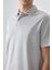 Taş Pamuklu Kalın Yumuşak Dokulu Polo Yaka Oversize Fit Basic Erkek T- Shirt - 88381 2