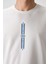 Ekru Pamuklu Kalın Yüzeyi Dokulu Oversize Fit Baskılı Erkek T-Shirt - 88366 3