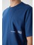 Parlament Pamuklu Kalın Yüzeyi Dokulu Oversize Fit Baskılı Erkek T-Shirt - 88370 2