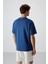 Parlament Pamuklu Kalın Yüzeyi Dokulu Oversize Fit Baskılı Erkek T-Shirt - 88370 5