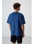 Parlament Pamuklu Kalın Yüzeyi Dokulu Oversize Fit Baskılı Erkek T-Shirt - 88372 5