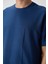 Parlament Waffle İnterlok Yüzeyi Dokulu Oversize Fit Basic Erkek T-Shirt - 88380 3