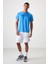 Saks Polyester Nefes Alan Dokulu İnce Esnek Standart Fit Erkek Performans T-Shirt - 88385 2