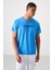 Saks Polyester Nefes Alan Dokulu İnce Esnek Standart Fit Erkek Performans T-Shirt - 88385 4