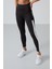 Siyah Polyester Esnek Standart Fit Performans Kadın Tayt Takım - 95332 2