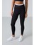 Siyah Polyester Esnek Standart Fit Performans Kadın Tayt Takım - 95333 2