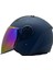 Aırflow 2 Mat Navy Mavi Kask Gökkuşağı Cam 1