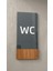 Wooden Serisi Dikey Wc Yönlendirme Levhası 1