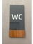 Wooden Serisi Dikey Wc Yönlendirme Levhası 2