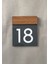 Wooden Serisi Minimal Kapı Numarası 1