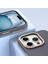 iPhone 15 Pro Max Için Pu Deri+Tpu Telefon Kılıfı Metal Lens Çerçevesi Darbeye Dayanıklı Kapak-Gri (Yurt Dışından) 3