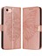 iPhone SE(2024)CÜZDAN Kılıfı Darbeye Dayanıklı Deri Telefon Kılıfı El Askılı-Pembe Altın (Yurt Dışından) 1