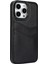 iPhone 14 Pro Max Için Kılıf Kart Yuvası Düşmeyi Önleyici Pu+Tpu Telefon Koruyucu-Siyah (Yurt Dışından) 3