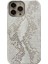 iPhone 14 Pro Max Için Kılıf Lake Yılan Dokulu Çizilmez Pu Deri+Pc Telefon Kapağı-Beyaz (Yurt Dışından) 1