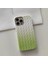 iPhone 15 Pro Için Pu Deri+Pc Telefon Kılıfı Dokuma Dokulu Telefon Kapağı Degrade Renk Tasarımı-Yeşil (Yurt Dışından) 2