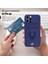 iPhone 15 Pro Max Için Kılıf Kart Sahibi Pc+Tpu Telefon Kickstand Kapak Kordon-Safir (Yurt Dışından) 5