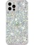 iPhone 12 Pro Max Için Kılıflar Çizilmez Telefon Kapağı Epoksi Işıltılı Toz Dekor Tpu Telefon Kabuğu-Beyaz (Yurt Dışından) 1