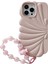 iPhone 13 Pro Için Kılıf Deniz Kabuğu Şekilli Parlak Tpu Telefon Kılıfı, Bileklik Zinciri-Pembe (Yurt Dışından) 1