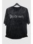Oversize Death Note Sırt Baskılı Yıkamalı T-Shirt, Anime Baskılı Vintage Tişört 3