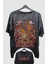 Oversize One Piece Roger Vs White Beard Sırt Baskılı Yıkamalı T-Shirt, Unisex Anime Eskitme Tişört 1