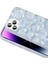 Appfube iPhone 14 Pro Max Uyumlu App Kılıf Simli 3D Desenli Zore Hacar Kapak-Pembe-Mavi 4