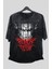 Oversize Aot Eren Yeager Titan Form Baskılı Yıkamalı T-Shirt, Unisex Anime Baskılı Vintage Tişört 1