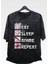 Oversize Eat Sleep Anime Repeat Baskılı Yıkamalı T-Shirt, Unisex Anime Baskılı Retro Tişört 1